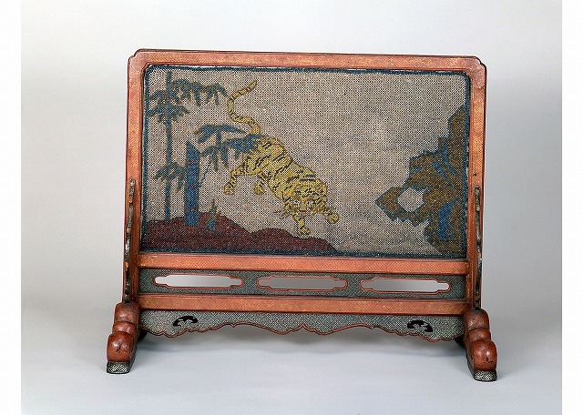 掛軸 法覚寺14世 安田酔竹「 目ざとく 朱竹図 」996 