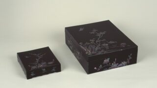 黒漆花鳥螺鈿料紙硯箱 - 浦添市美術館公式サイト